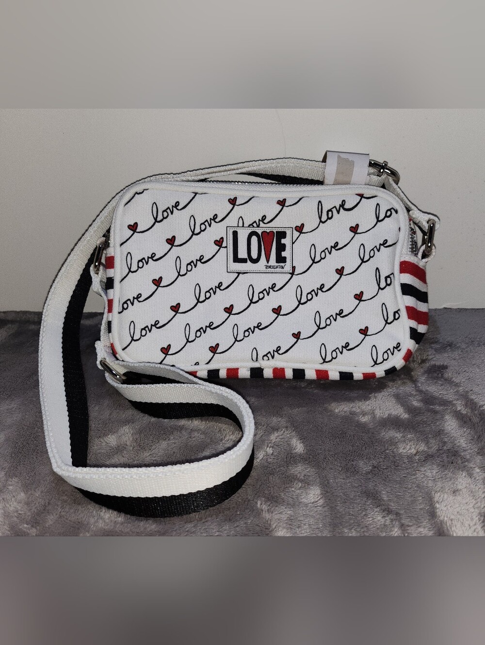 Brighton Love Scroll Canvas Crossbody